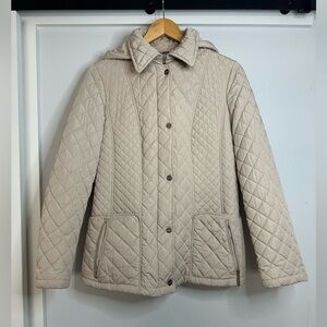 Calvin Klein Quilted Coat with Removable Hood